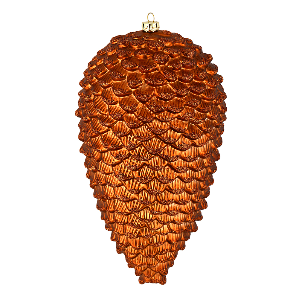 Vickerman Matte Glitter Pinecone Christmas Ornament
