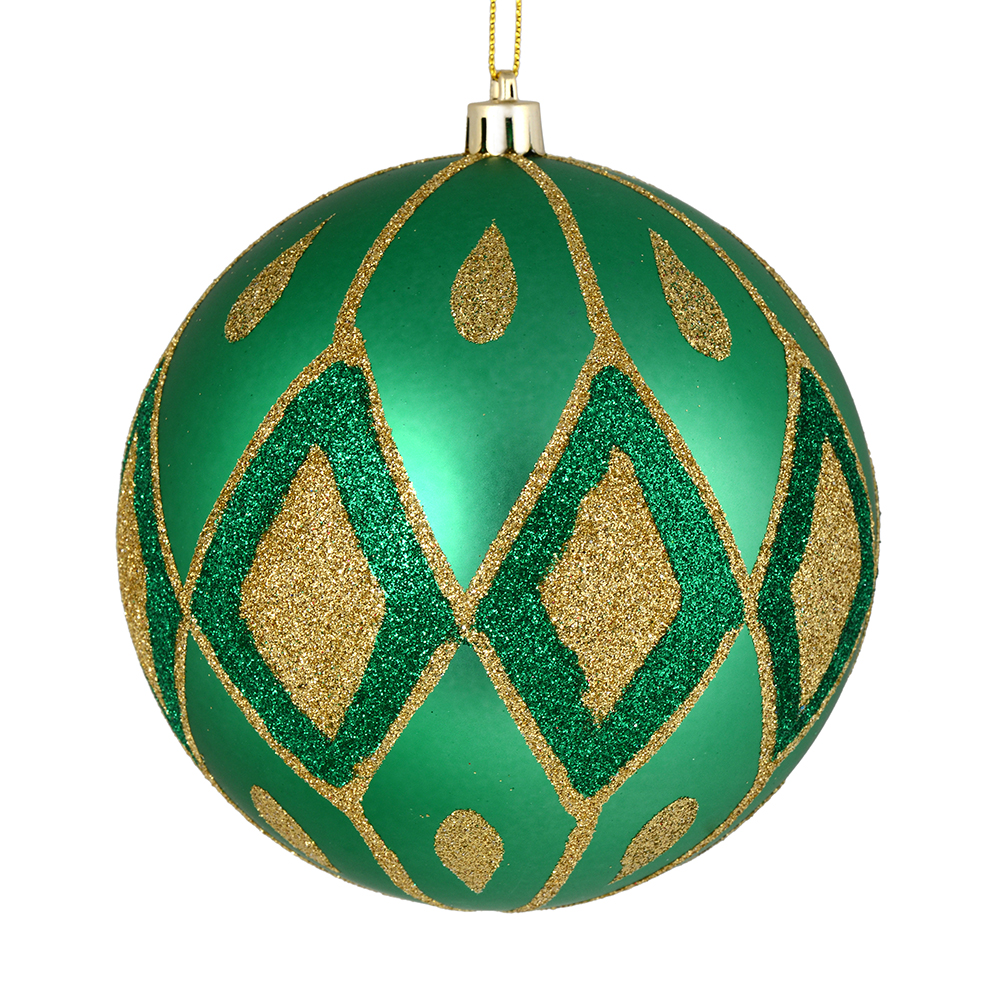 Vickerman Matte Glitter Diamond Ball Ornament