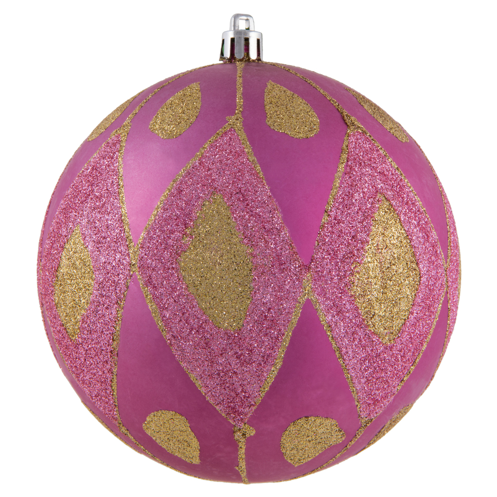 Vickerman Matte Glitter Diamond Ball Ornament