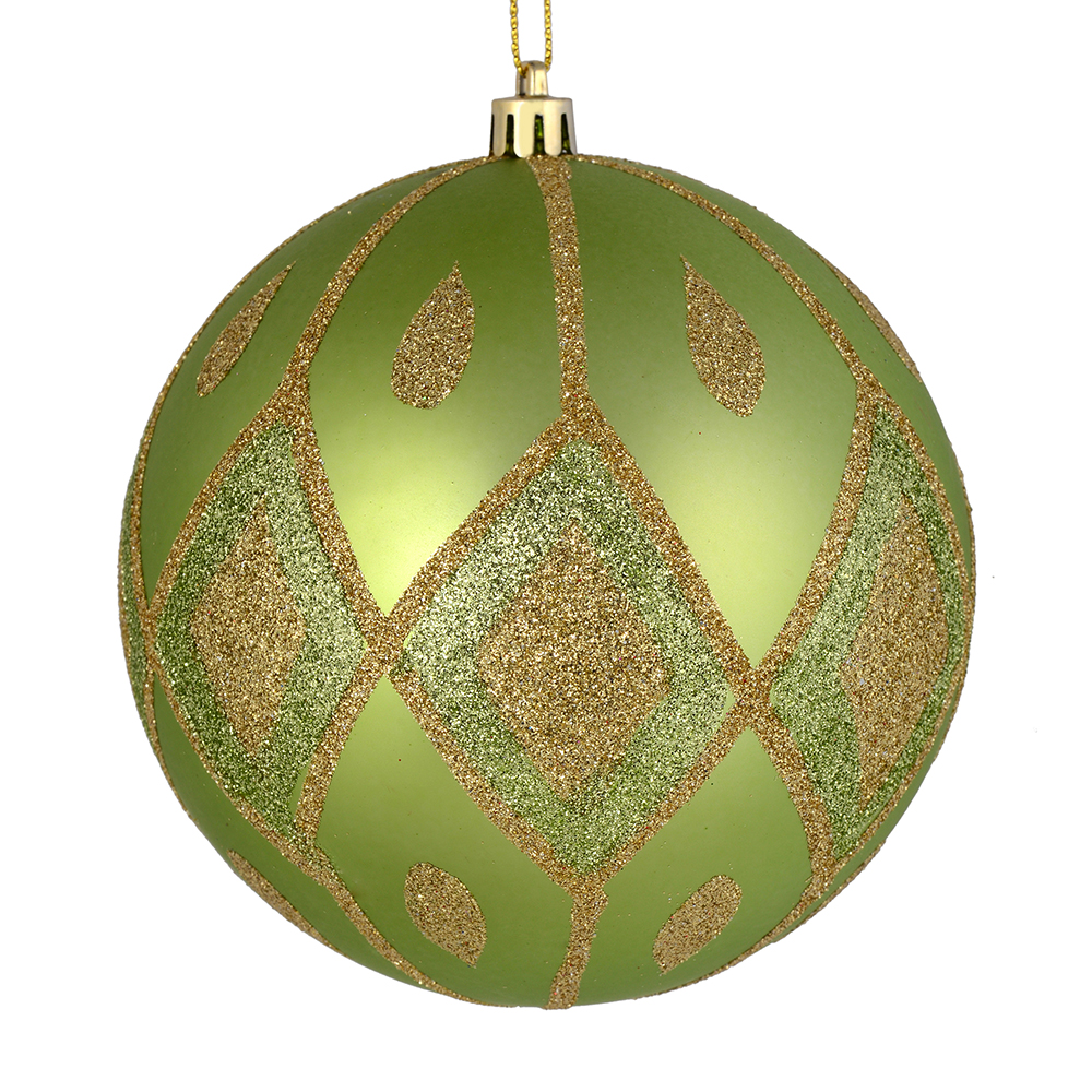 Vickerman Matte Glitter Diamond Ball Ornament
