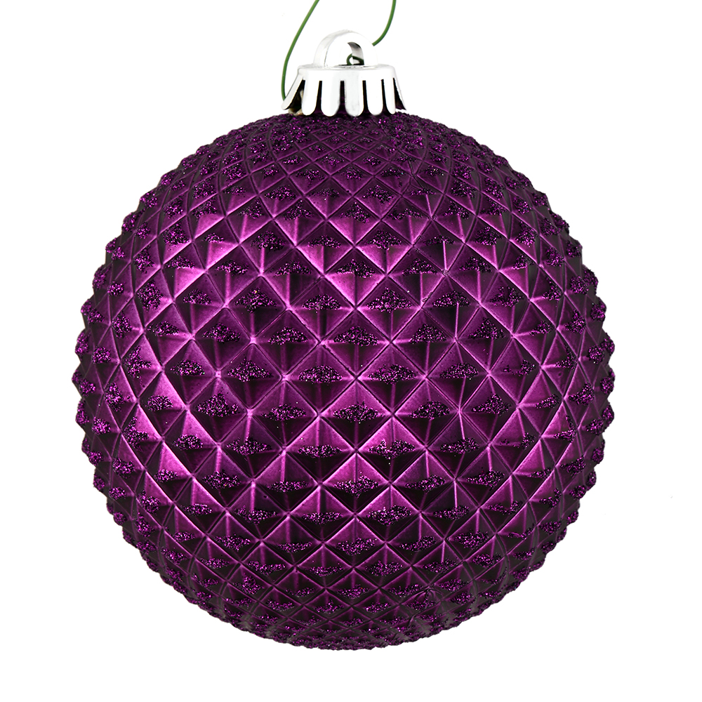 Vickerman Durian Glitter Ball Ornament