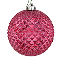 2.75" Mauve Durian Glitter Ball 12/Bag