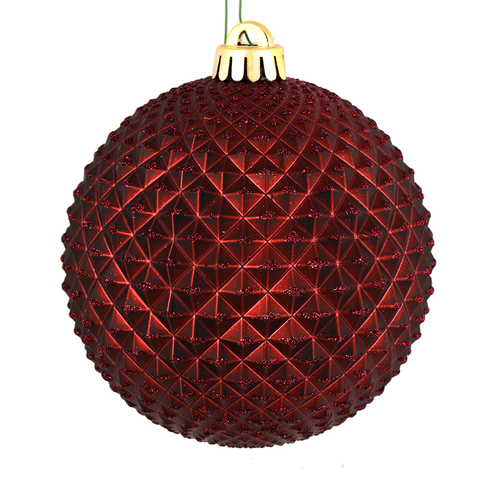 Vickerman Durian Glitter Ball Ornament