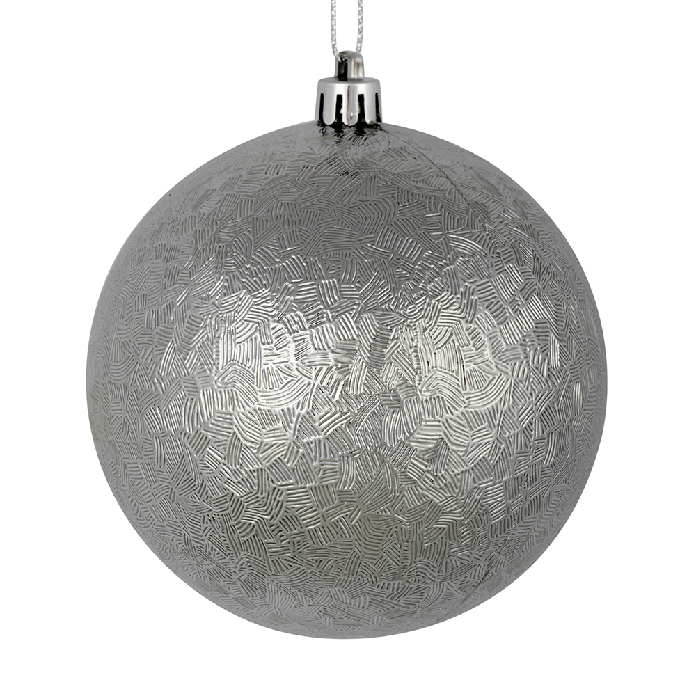 Vickerman Brushed Ball Ornament 6/Pk
