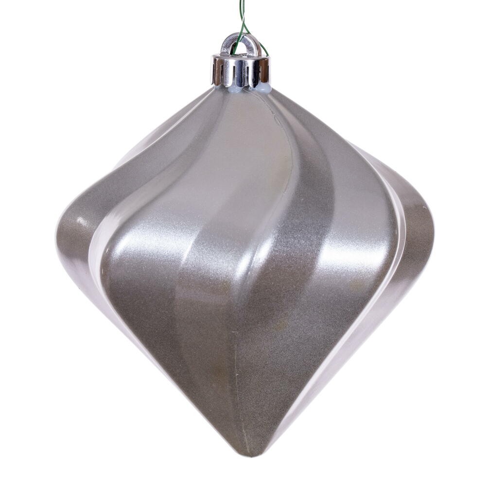 Vickerman Swirl Diamond UV Candy Christmas Ornament