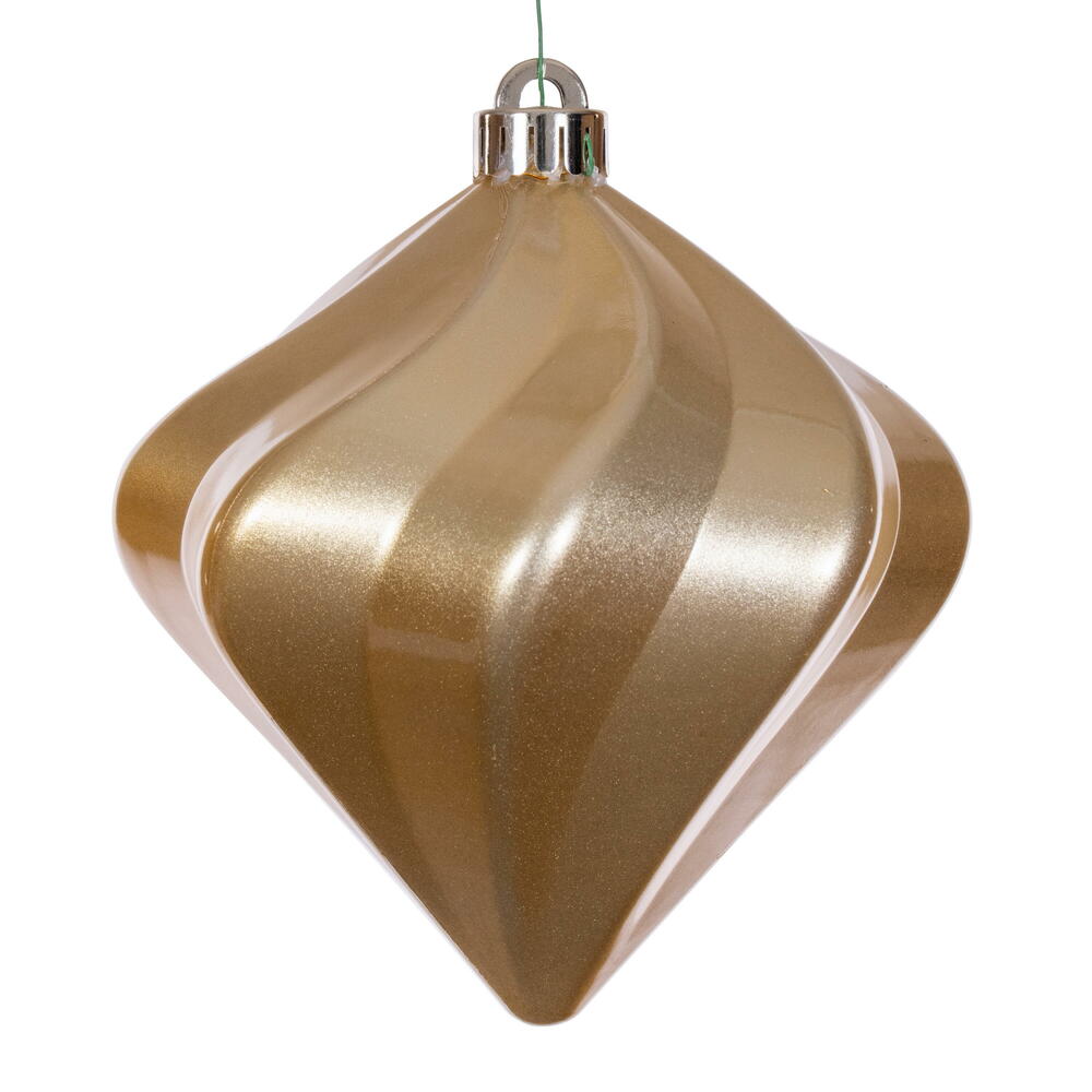 Vickerman Swirl Diamond UV Candy Christmas Ornament