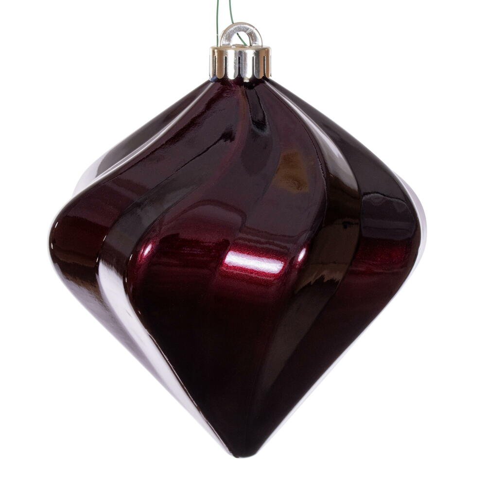 Vickerman Swirl Diamond UV Candy Christmas Ornament