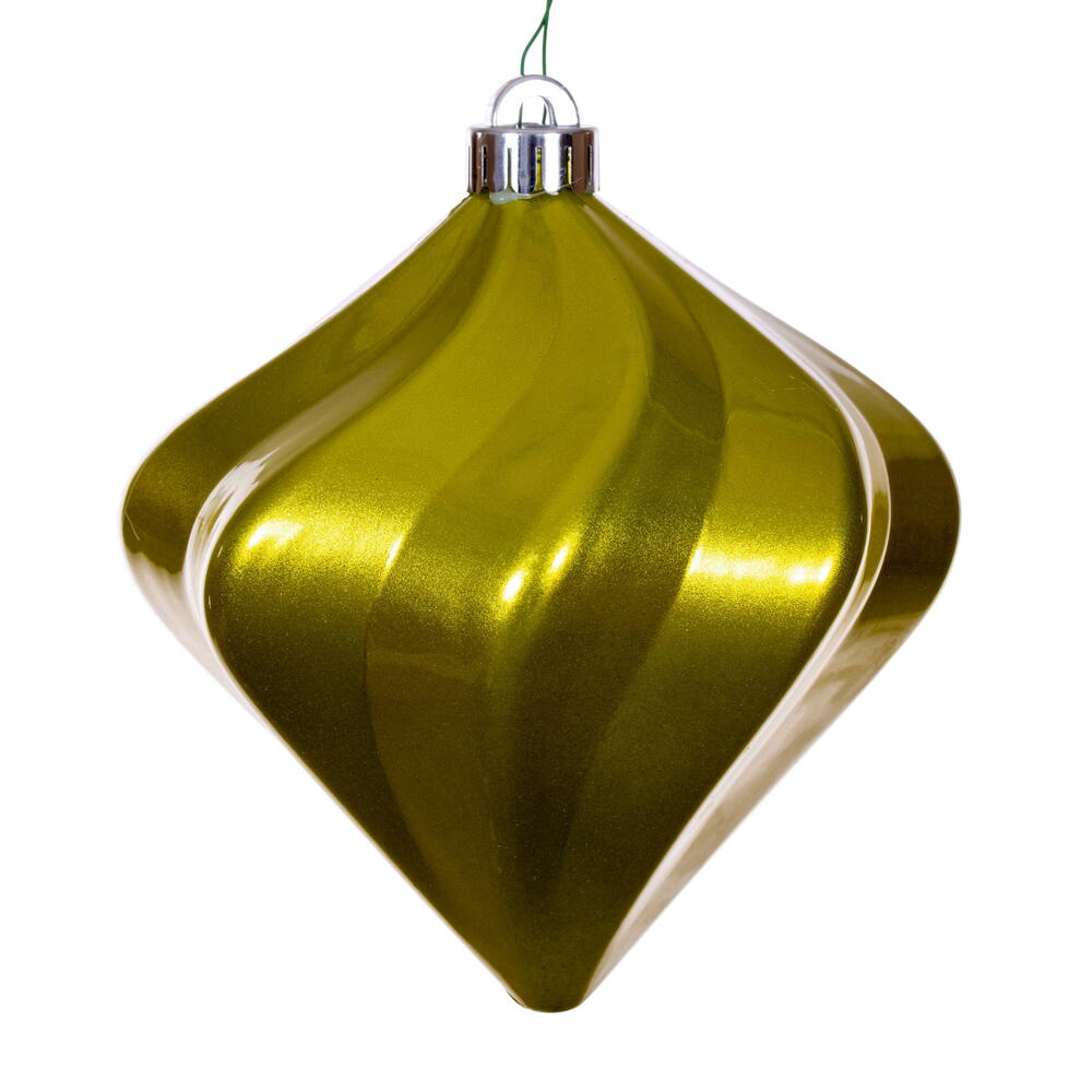 Vickerman Swirl Diamond UV Candy Christmas Ornament