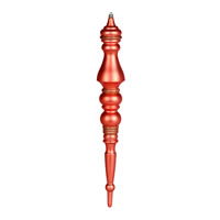 20" Coral Matte Finial