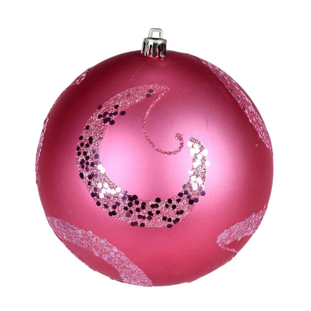 Vickerman Matte Sequin Swirl Ball Ornament
