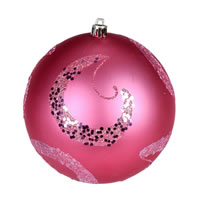 Vickerman Matte Sequin Swirl Ball Ornament