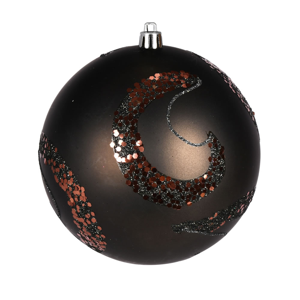 Vickerman Matte Sequin Swirl Ball Ornament