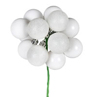 Vickerman 12" Ball Ornament Christmas Pick