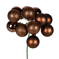 Vickerman 12" Ball Ornament Christmas Pick