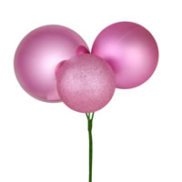 18" Pink Ornament Pick 2/Bg