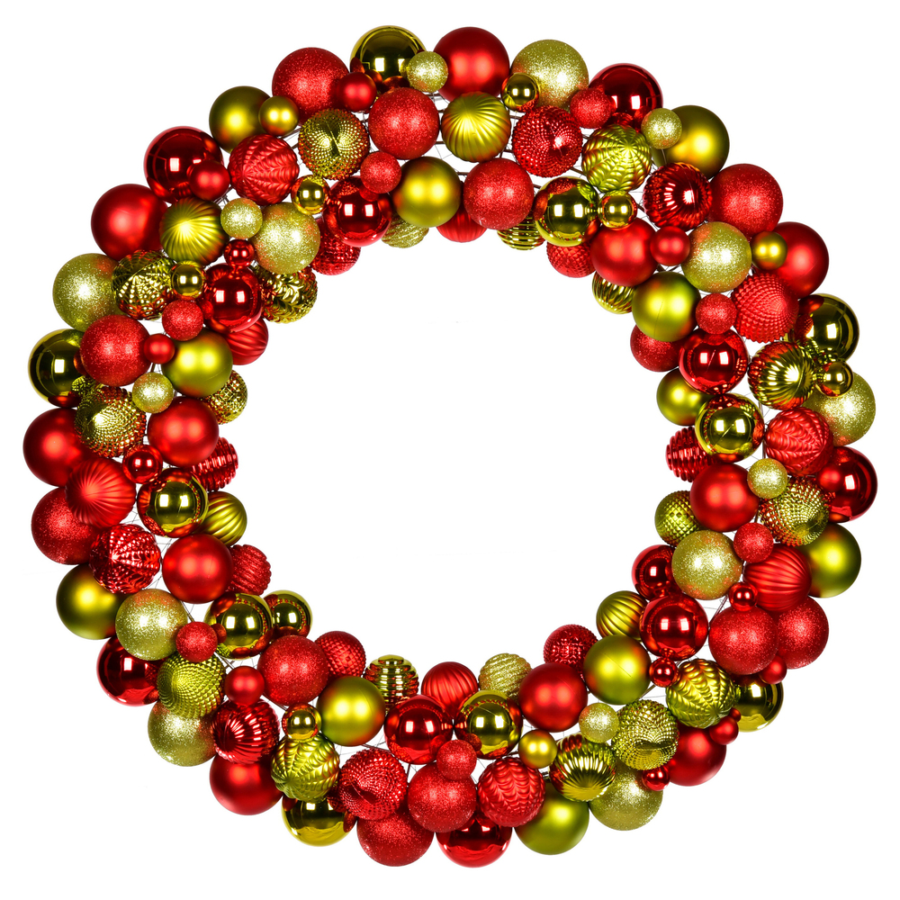 Vickerman Assorted Ball Ornament Wreath