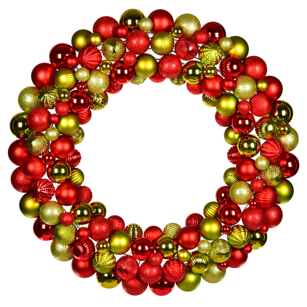 Vickerman Assorted Ball Ornament Wreath