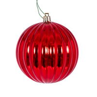 Vickerman Lined Ball Ornament