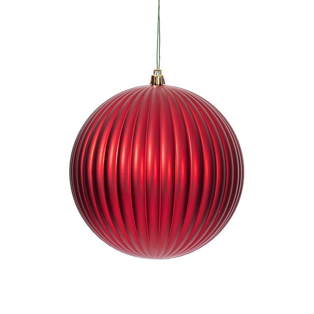 Vickerman Lined Ball Ornament