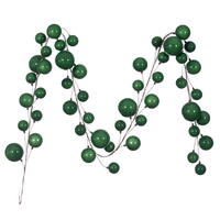 10' Green Pearl Branch Ball Garland