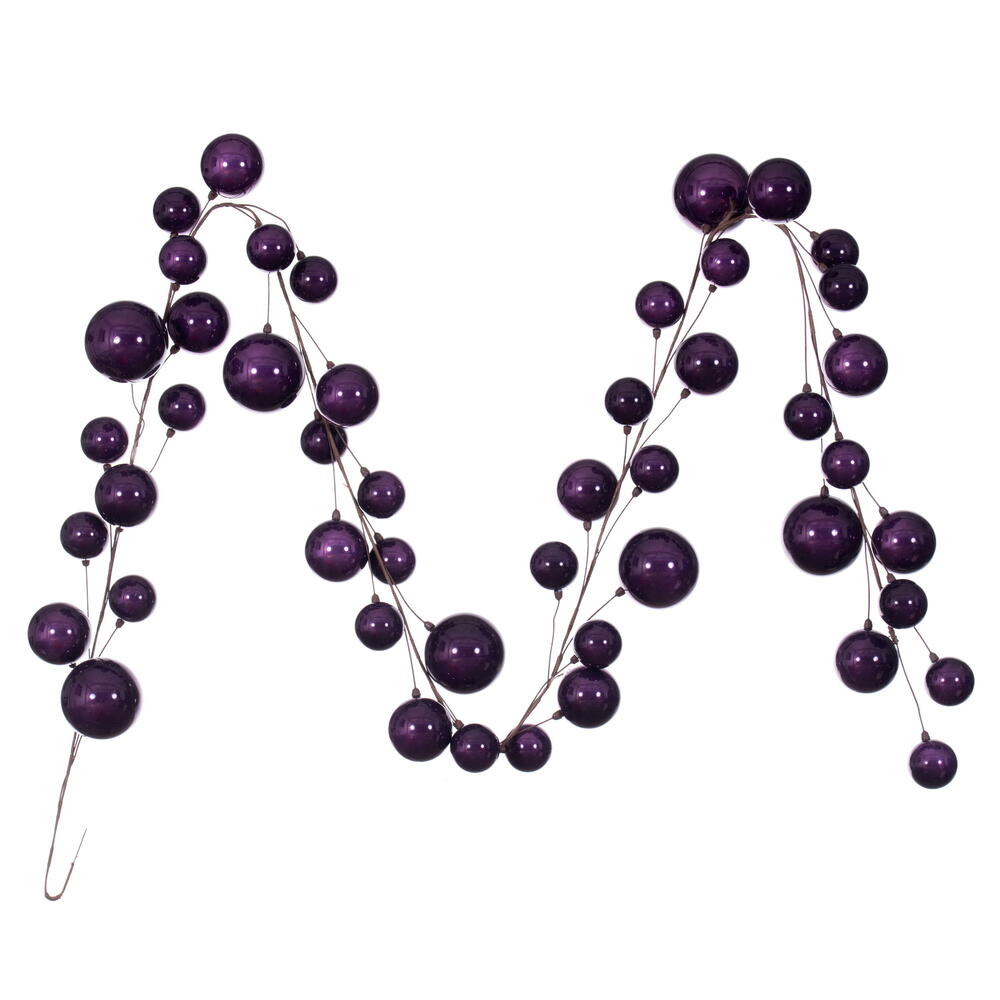 Vickerman 10' Pearl Branch Ball Garland
