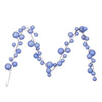 10' Periwinkle Pearl Branch Ball Garland