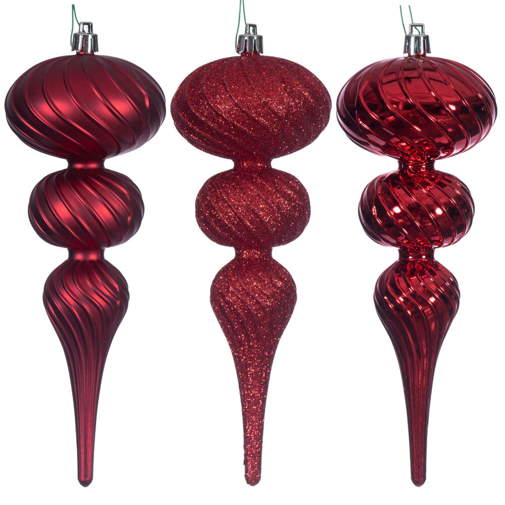 Vickerman Swirl Finial Ornament