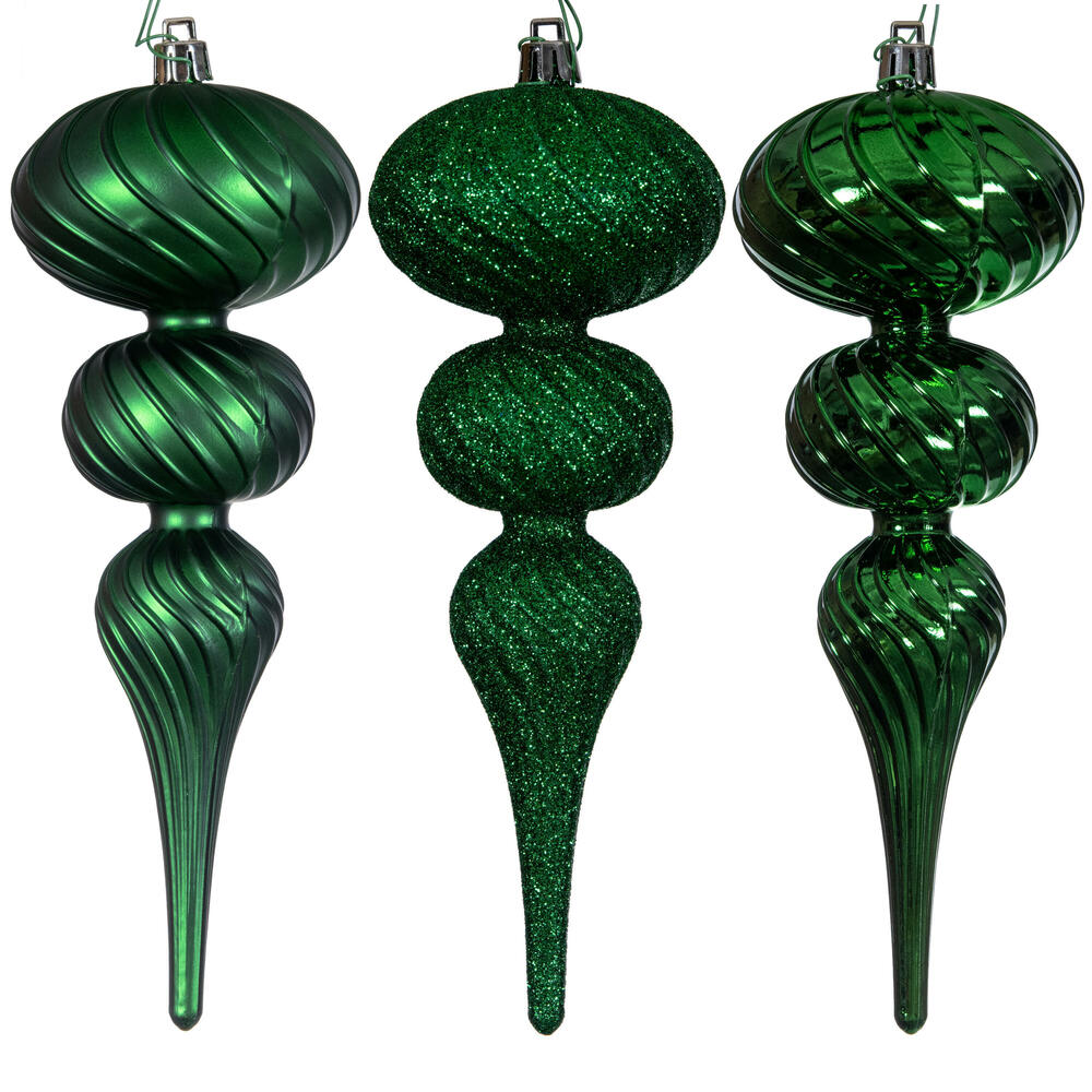 Vickerman Swirl Finial Ornament