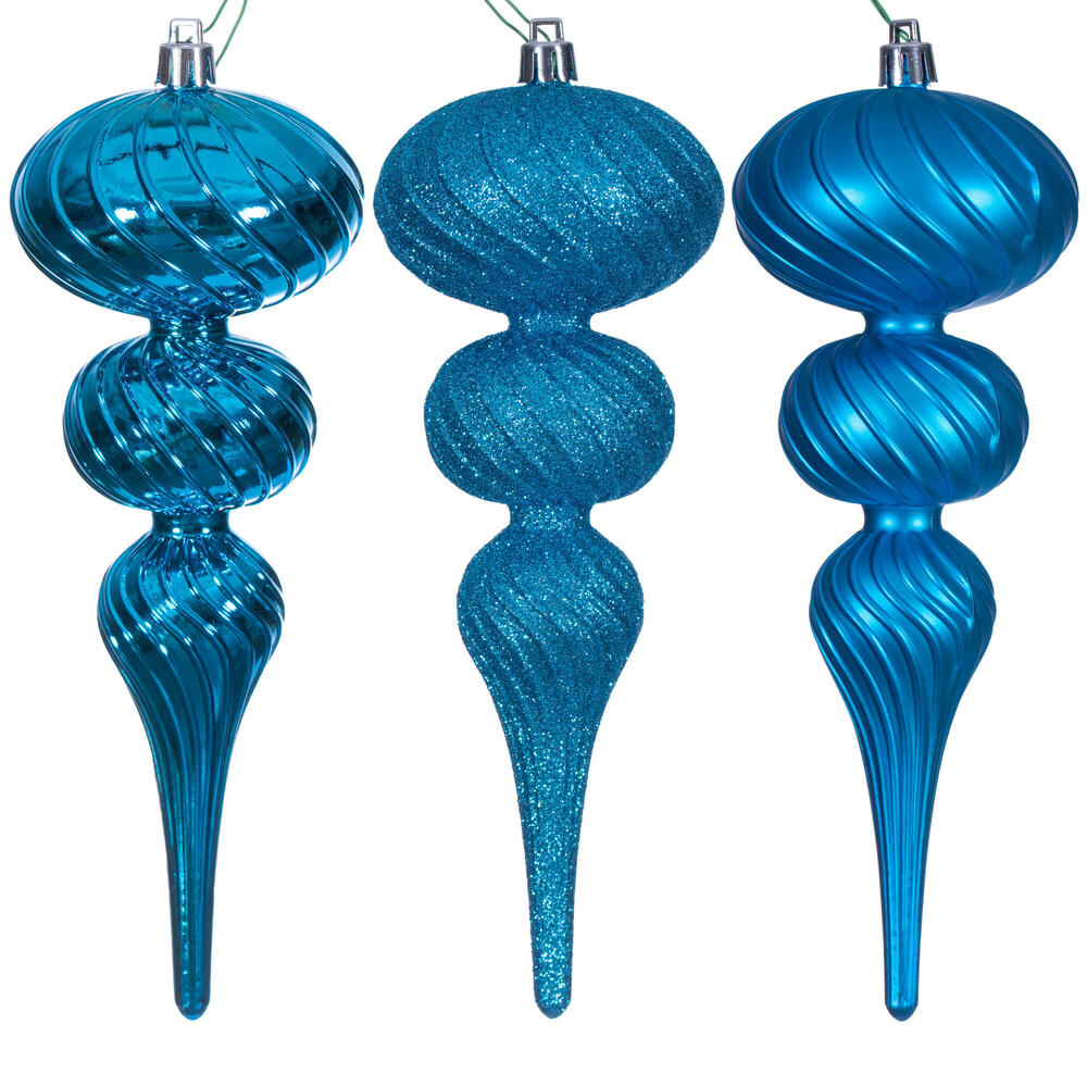 Vickerman Swirl Finial Ornament