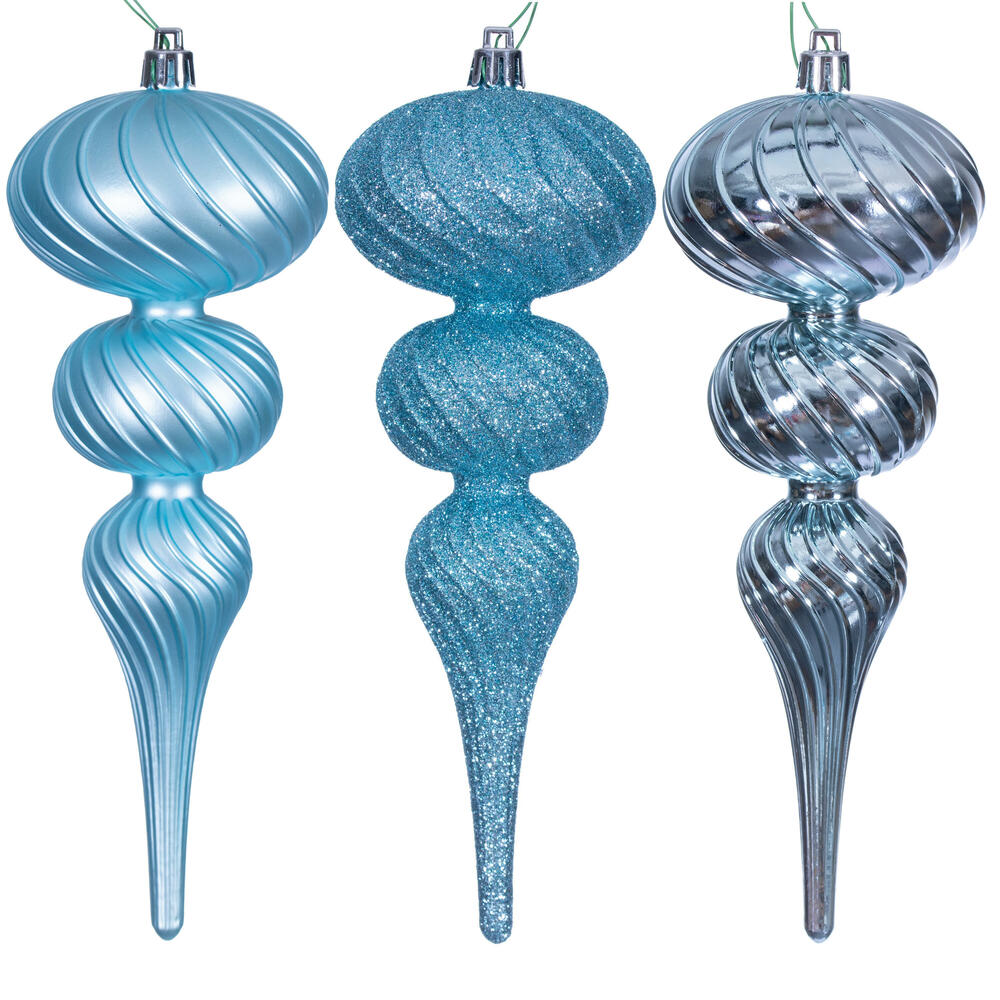 Vickerman Swirl Finial Ornament