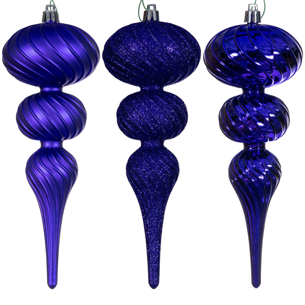 Vickerman Swirl Finial Ornament