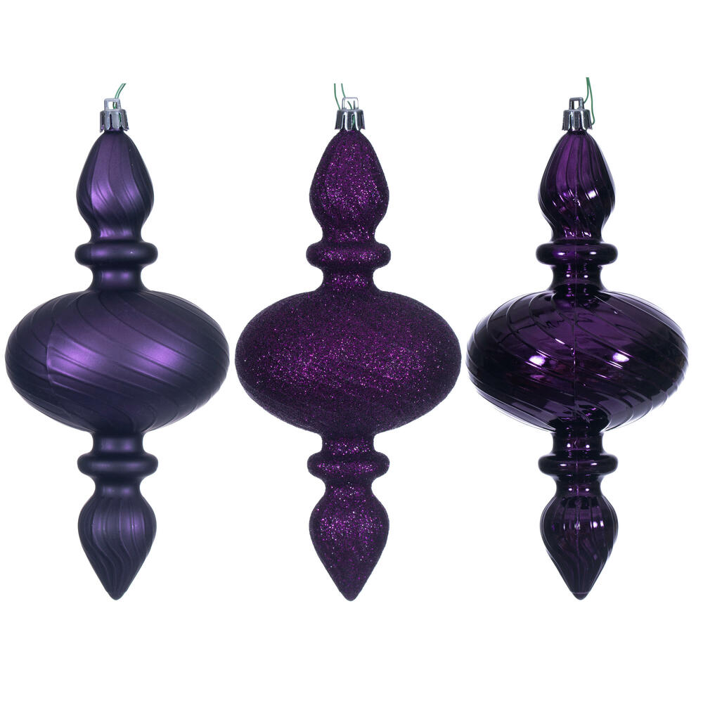 Vickerman Swirl Finial Ornament