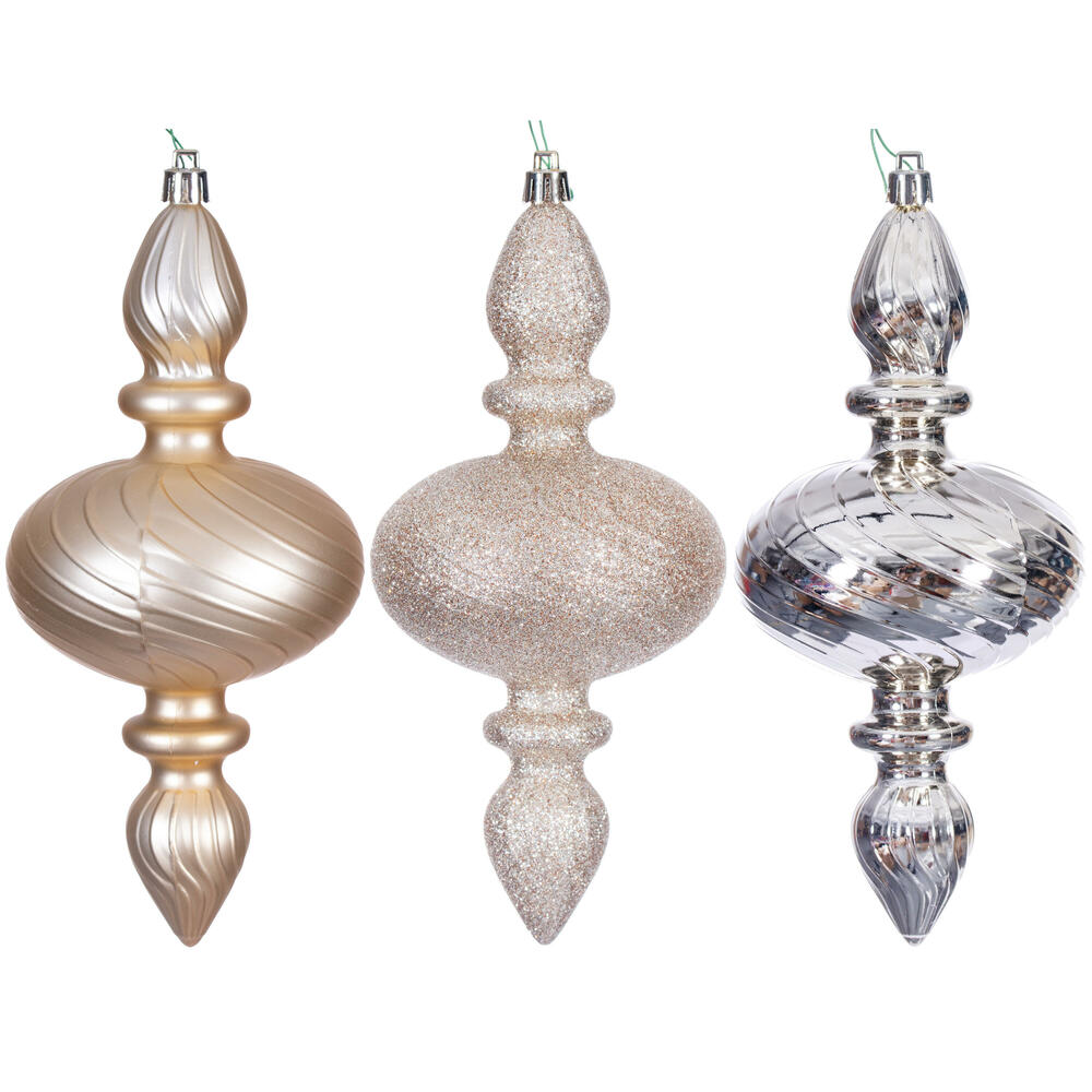 Vickerman Swirl Finial Ornament
