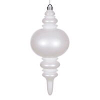 13" White Candy Glitter Finial UV