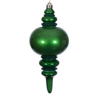 13" Emerald Candy Glitter Finial UV