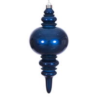 13" Midnight Blue Candy Glitter Finial U