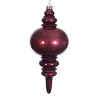 13" Burgundy Candy Glitter Finial UV