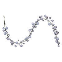 Vickerman 6' Matte Shiny Pearl Ball Garland 1-2"