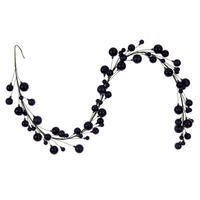 Vickerman 6' Matte Shiny Pearl Ball Garland 1-2"