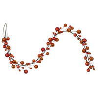 Vickerman 6' Matte Shiny Pearl Ball Garland 1-2"