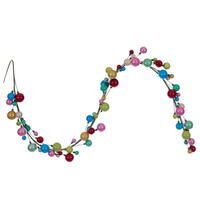 Vickerman 6' Matte Shiny Pearl Ball Garland 1-2"