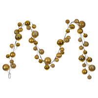Vickerman 10' Matt Shny Pearl Ball Garland 2-4"