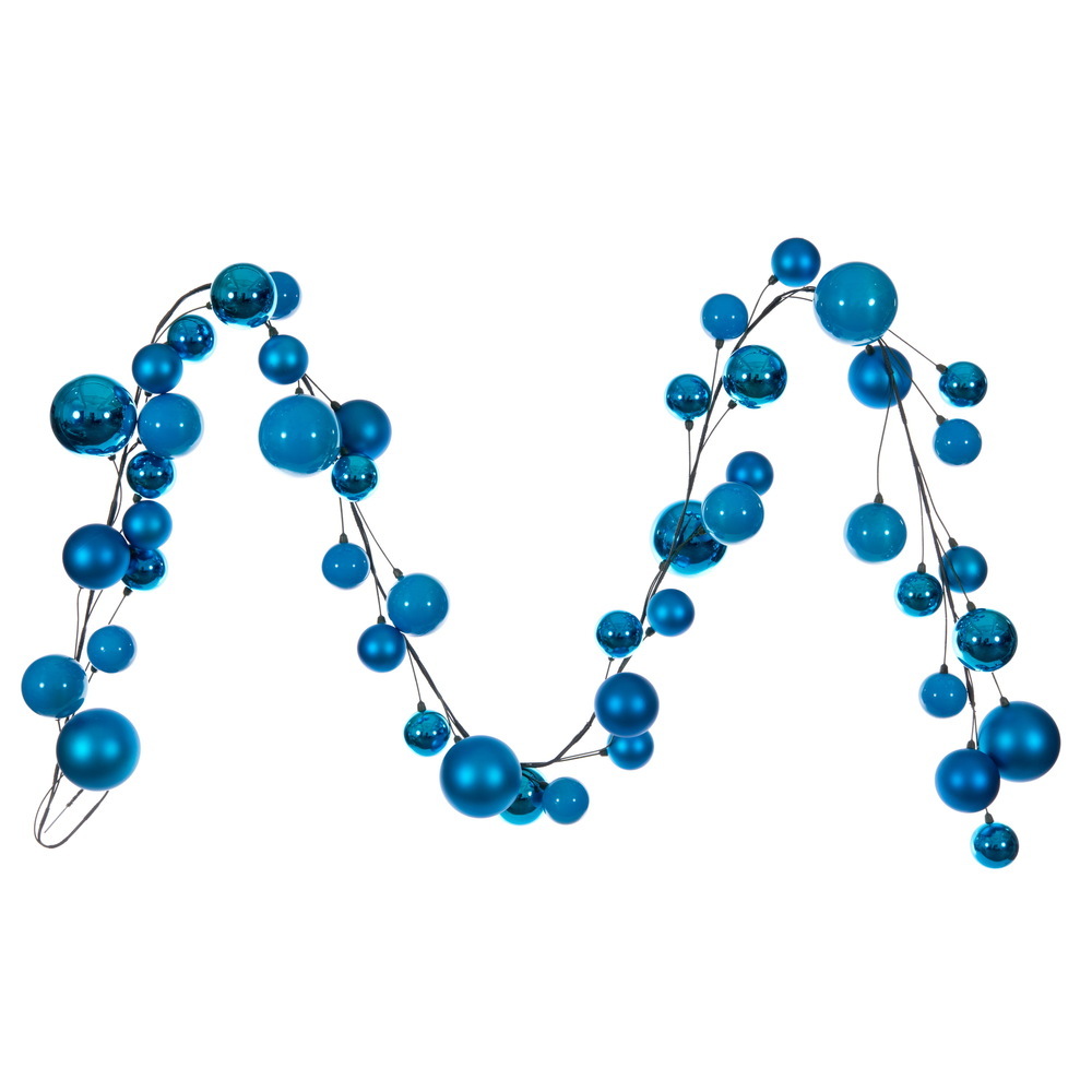 Vickerman 10' Matt Shny Pearl Ball Garland 2-4"