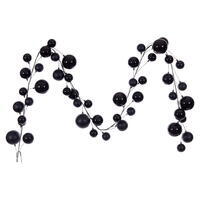 10' Black Matt Shny Prl Ball Garlnd 2-4"