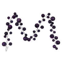 Vickerman 10' Matt Shny Pearl Ball Garland 2-4"