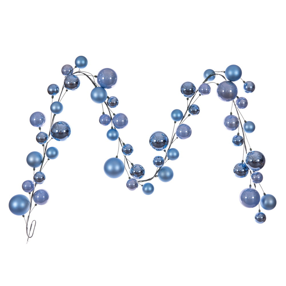 Vickerman 10' Matt Shny Pearl Ball Garland 2-4"
