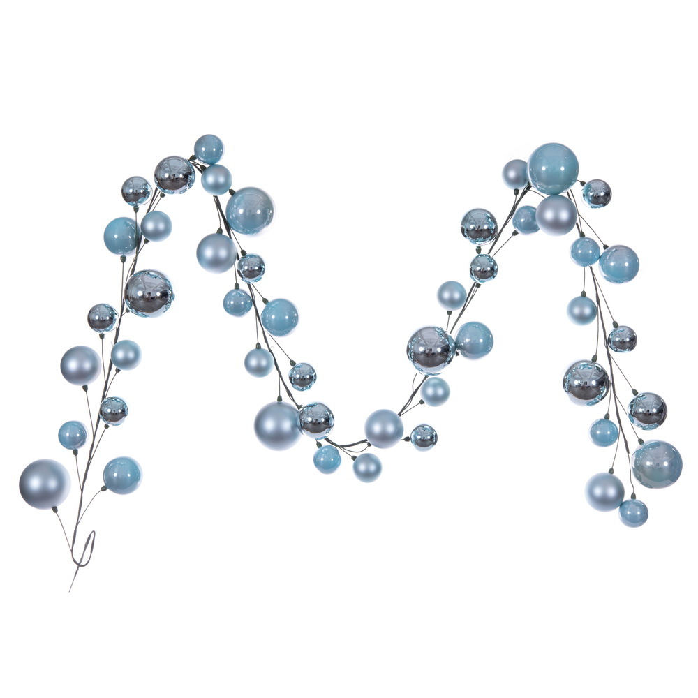 Vickerman 10' Matt Shny Pearl Ball Garland 2-4"