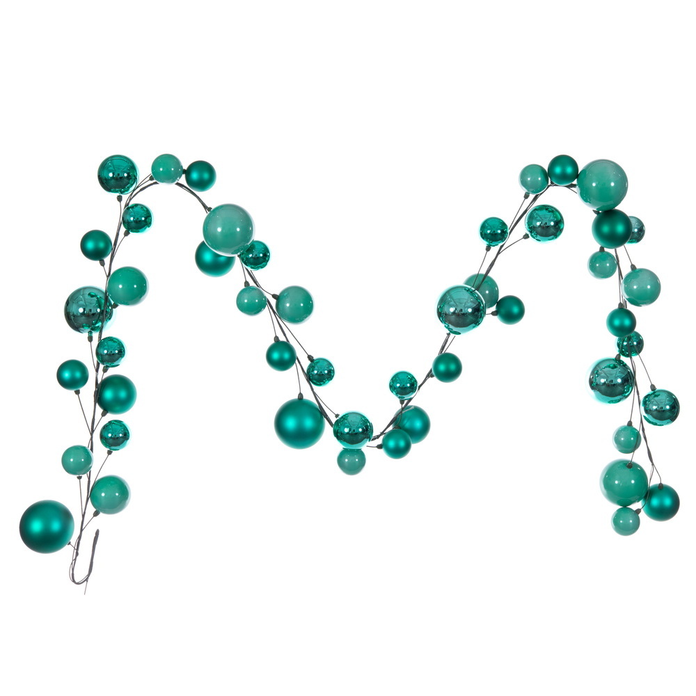 Vickerman 10' Matt Shny Pearl Ball Garland 2-4"