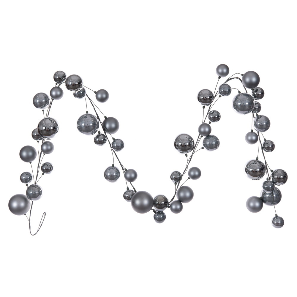 Vickerman 10' Matt Shny Pearl Ball Garland 2-4"