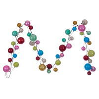 Vickerman 10' Matt Shny Pearl Ball Garland 2-4"